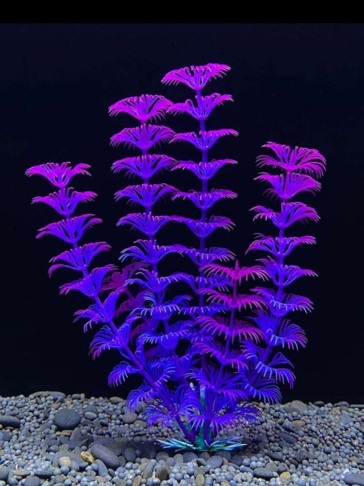 1PC Plastic Simulated Aquatic Plants For Fish Tank Landscaping, Aquarium Decoration, Seagrass Ornaments