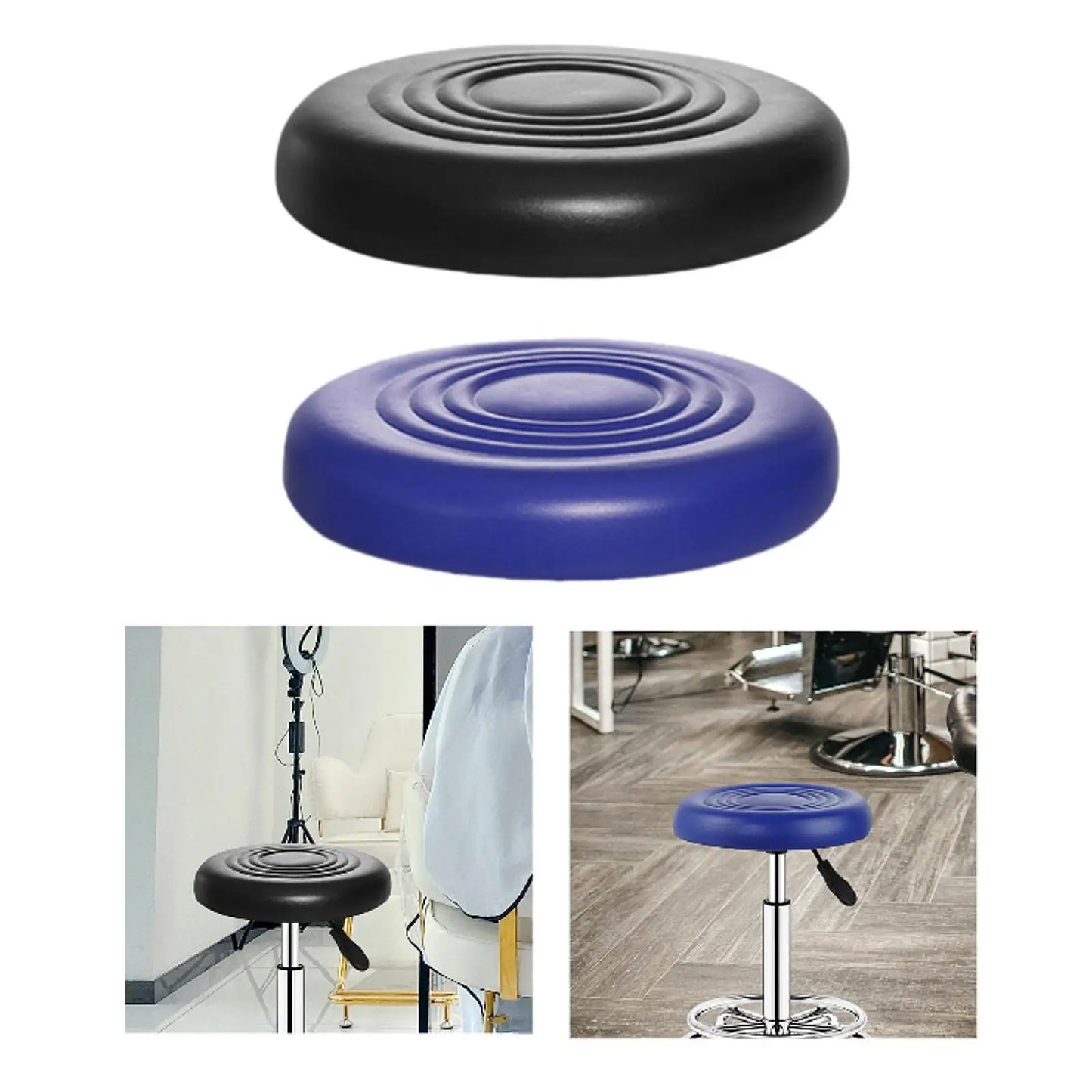 Bar Stool Replacement Seat Top Comfortable Repair Parts Easy Installation PU Leather for Hair Salon Home Bar Kitchen Barber Shop