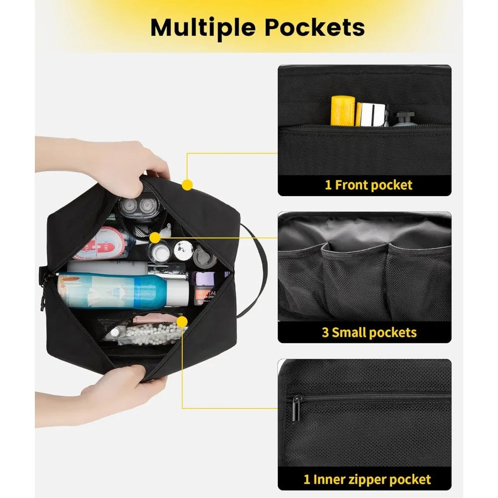 Trousse de toilette de voyage résistante à l'eau, à suspendre, pour voyage, accessoires de toilette, sac cadeau, organiseur portable, sacs de rangement