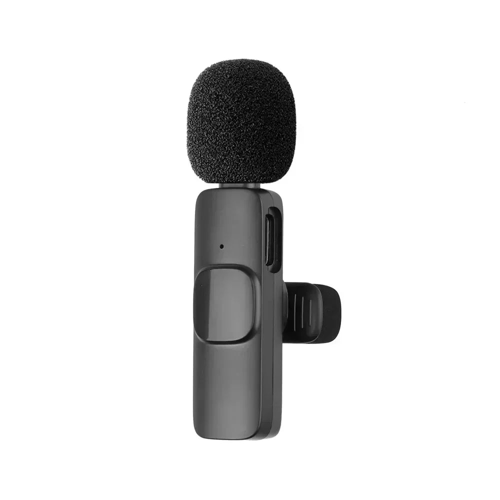 Portable Wireless Lavalier Microphone for Live Streaming/YouTube/TikTok/Facebook Live Noise Reduction Mic For iPhone/Android