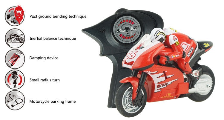RC1:32 high-speed motor simulation shock absorber Race motorcycle charging 2.4Ghz Parent-child interactive boy's holiday toy