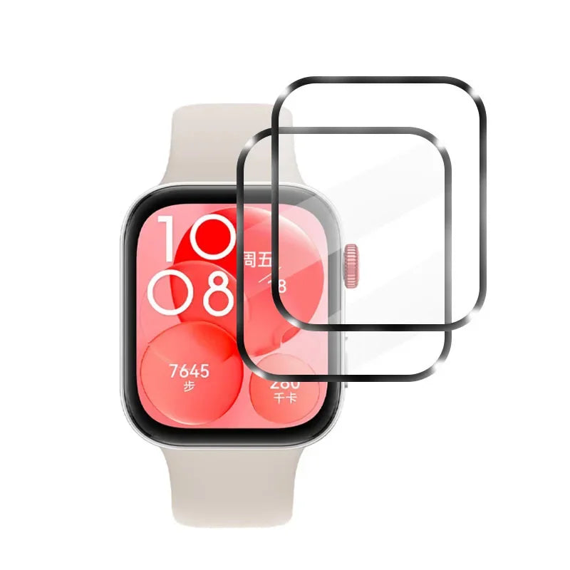 Screen Protector for Huawei Watch Fit 3 3D Ultra-HD Full Curved Screen Protector for Huawei Fit3 Protective film Accessories