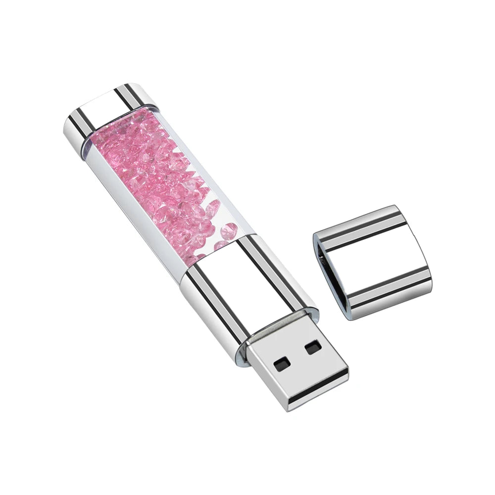 Crystal Diamond Usb Flash Drive 2.0 4GB 8GB 16GB 32GB 64GB 128GB Pendrive Stick Usb disk Memoria Stick Exquisite gift