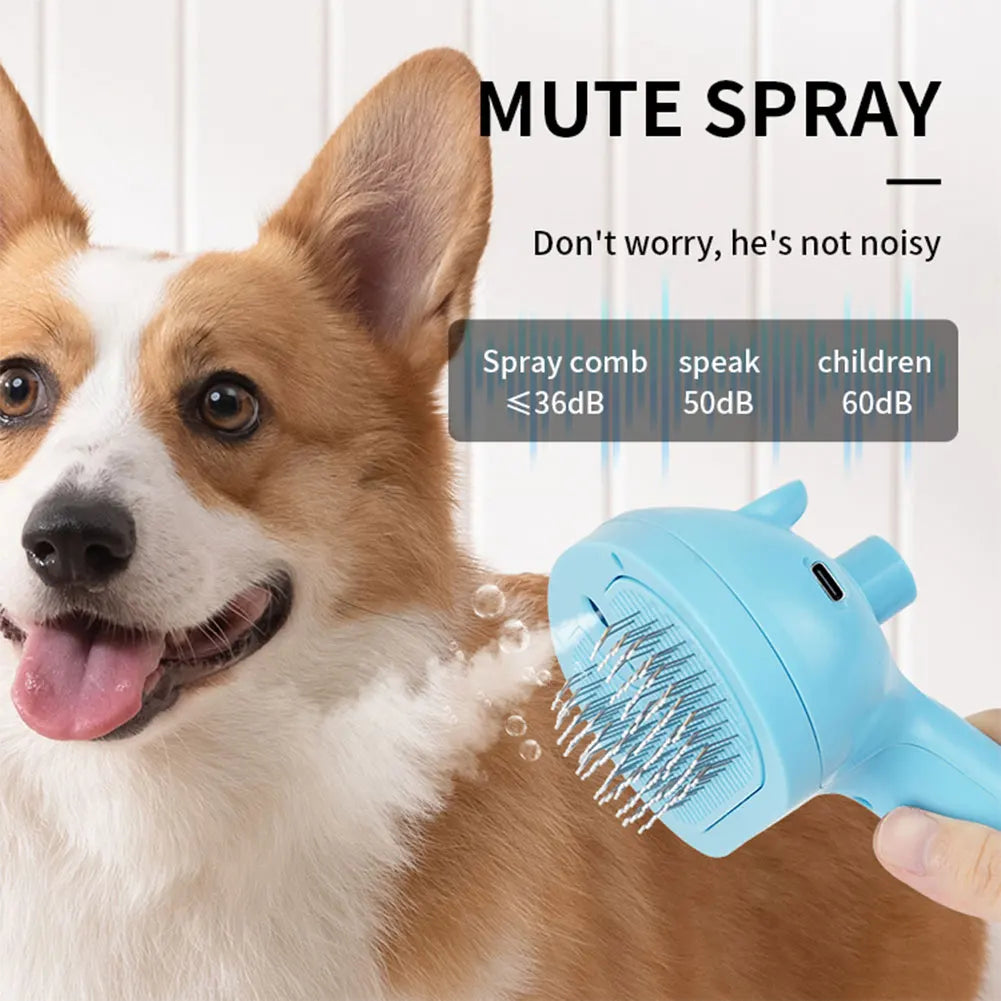 Self-cleaning Pet Hair Remove Comb Multi-Function Electric Spray Steam Brush For Cats Grooming Brushes Dog Combs Pet Supplies