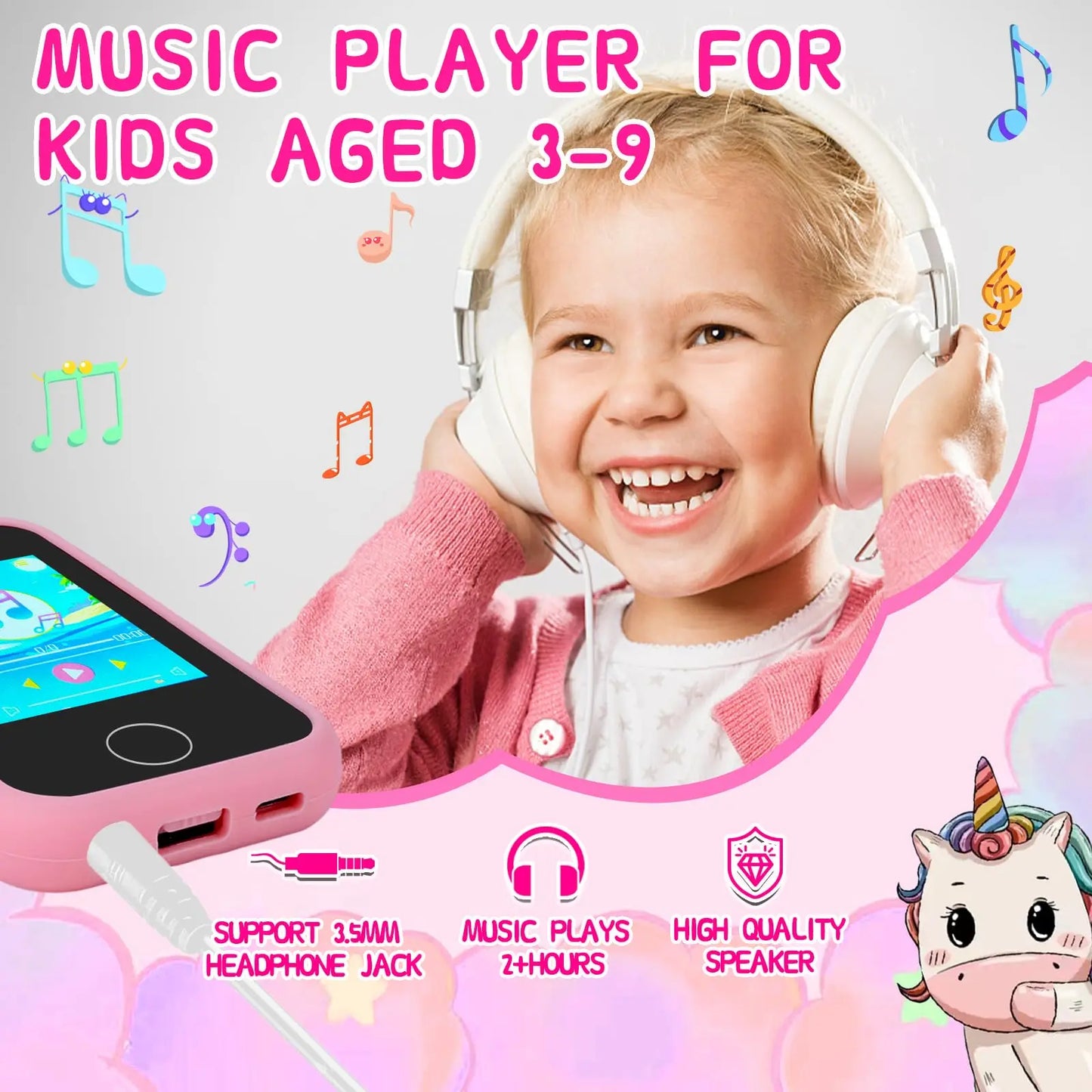 Kids Smart Phone Toys Dual Camera Touch Screen Phone Children Digital Camera 32G SD Card Option Boys Girls Birthday Gifts