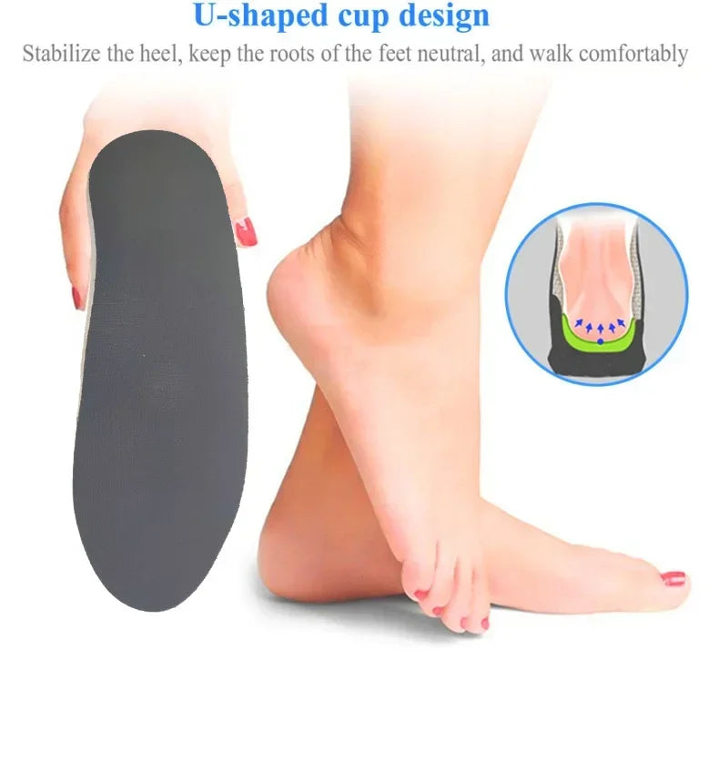 Semelles orthopédiques pour pieds plats, soutien de la voûte plantaire, soulage la pression du mouvement de l'air, amortit le coussin et rembourre la semelle intérieure