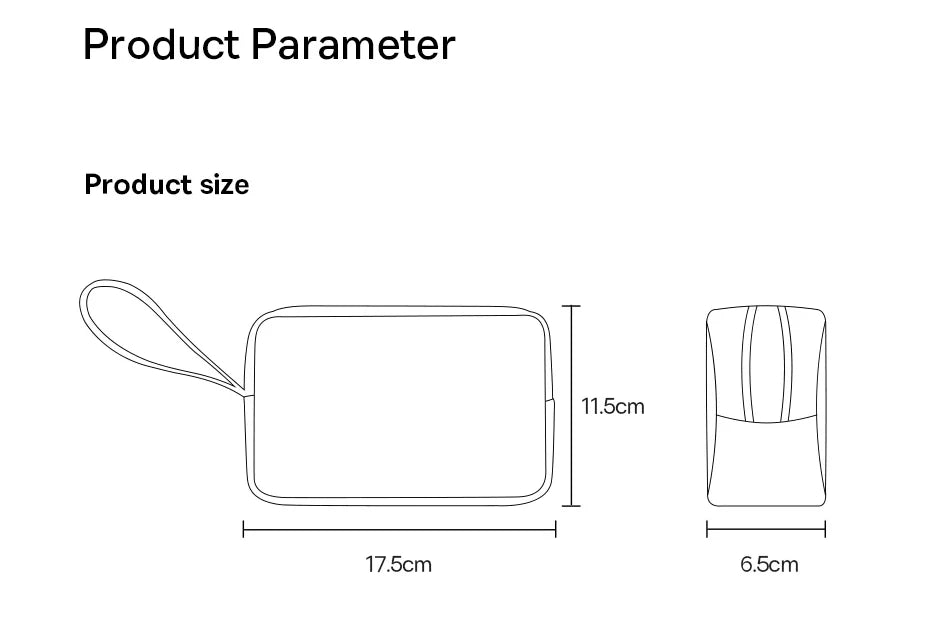 New 2025 Portable Bag Waterproof Grease Proof For iPhone 15 Pro Max Earphone Power Bank Cable Charger PC Digital Accessories Bag