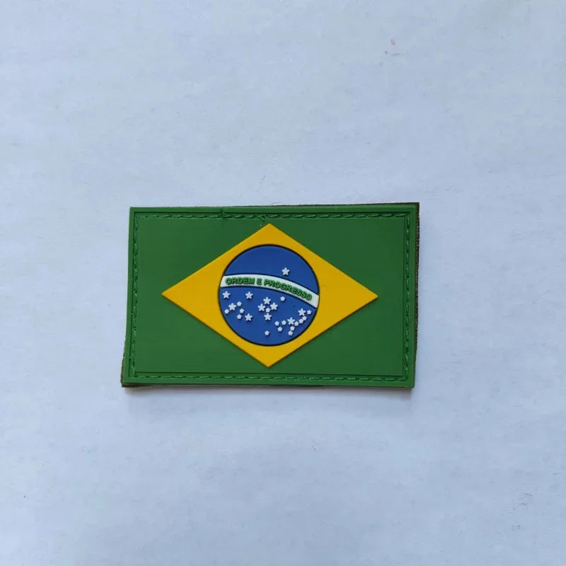 【We offer Customization】BR/CN/USA/MX/RU Removable Flag Sticker Patch Ornament on Tactical Backpack