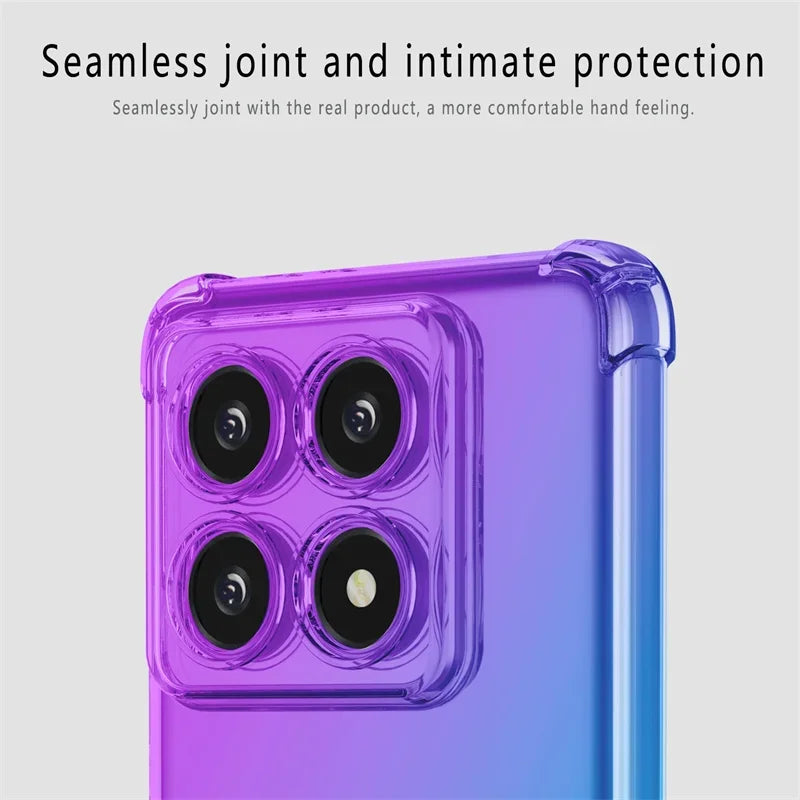 Shockproof Gradient TPU Case for Xiaomi 14T Pro 5G Protective Cover Fundas Coque Capa