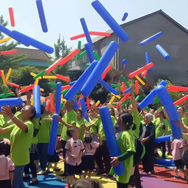 4PCS Inflatable Games Sticks Outdoor Fun Carnival Birthday Party Supplies For Kids And Adults Juguetes Inflables Para Fiesta