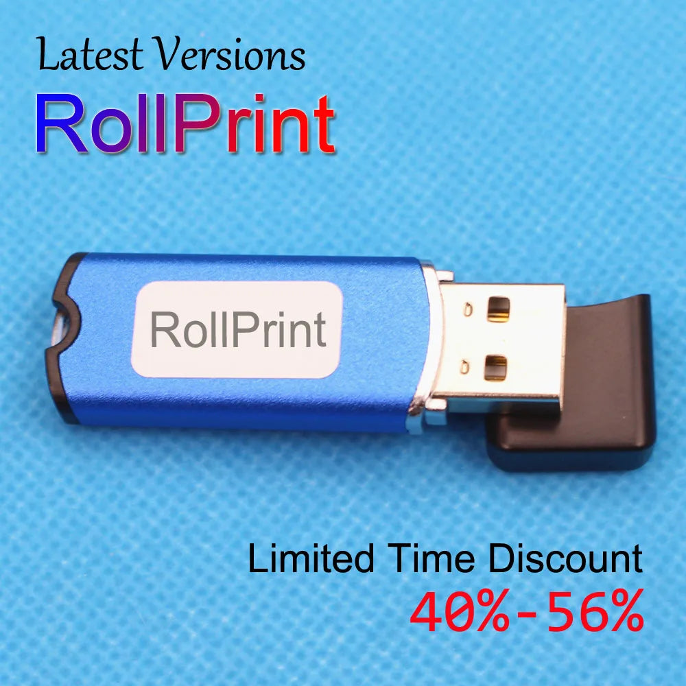 Logiciel d'impression RollPrint Roll Rip pour imprimante Epson PrintRoll PrintCTRL Dongle USB Key Program pour Epson L1800 L801 L805 L1300 R1390 1500W R2000