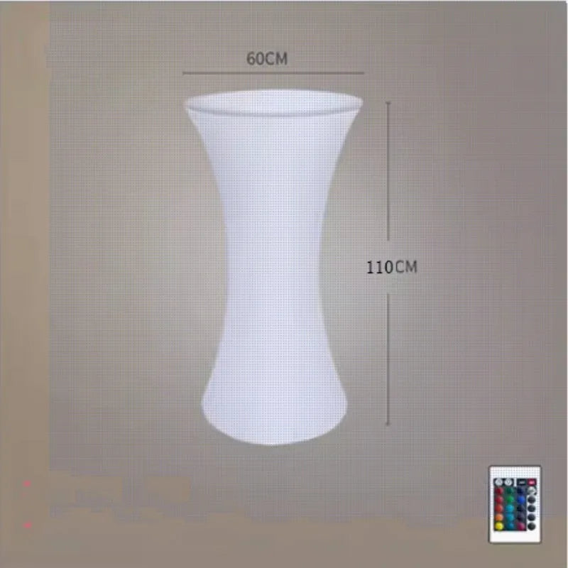 NewOut Door Use Led Illuminated Bar Cocktail Table Rechargeable Bar Plastic Table Lighted Up Coffee Table Ktv Disco Party Supply