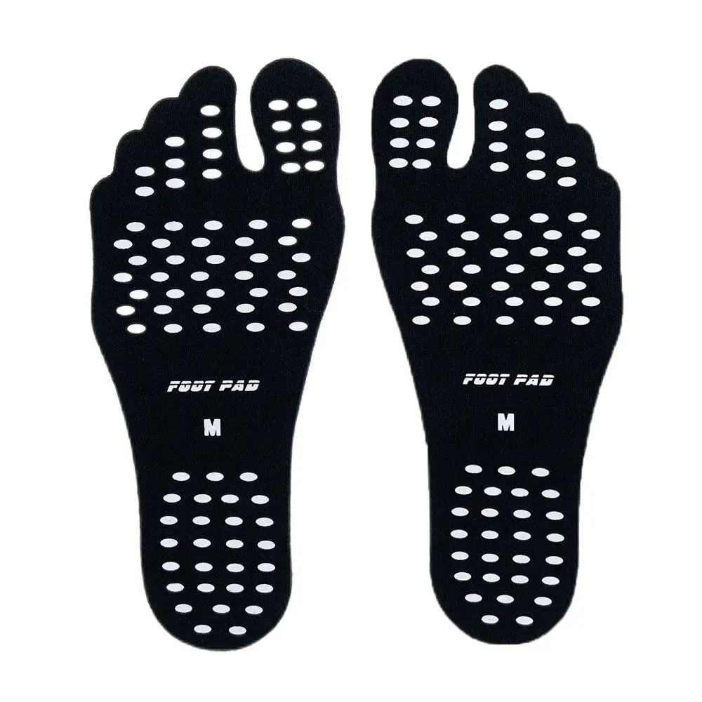 Semelles adhésives antidérapantes en gel de silice pour chaussures de plage, coussinets antidérapants, autocollants pour pieds nus, bord de mer