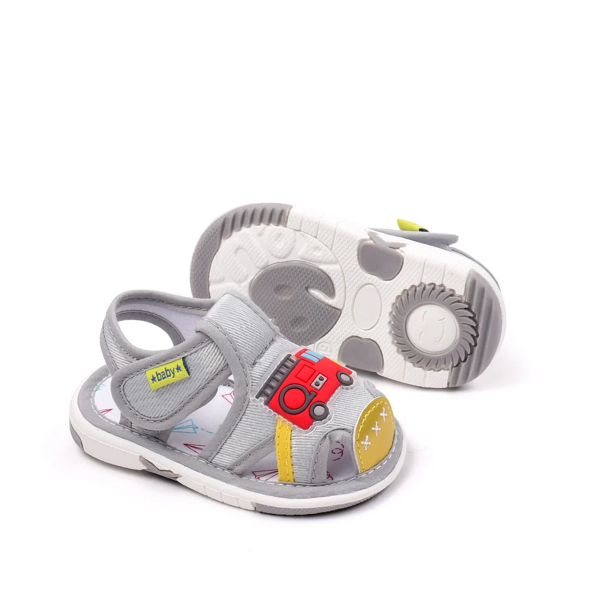 Chaussures d'été grinçantes pour bébés filles et garçons, chaussures de marche d'intérieur et d'extérieur de haute qualité avec TPR, tendance 2025