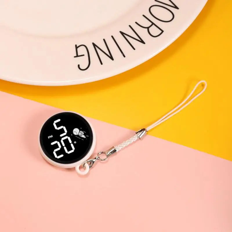Montre LED créative à pendentif, montre électronique tactile simple pour écoliers du primaire