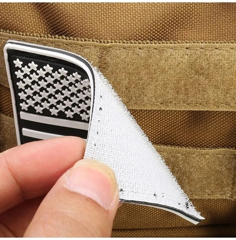 【We offer Customization】BR/CN/USA/MX/RU Removable Flag Sticker Patch Ornament on Tactical Backpack