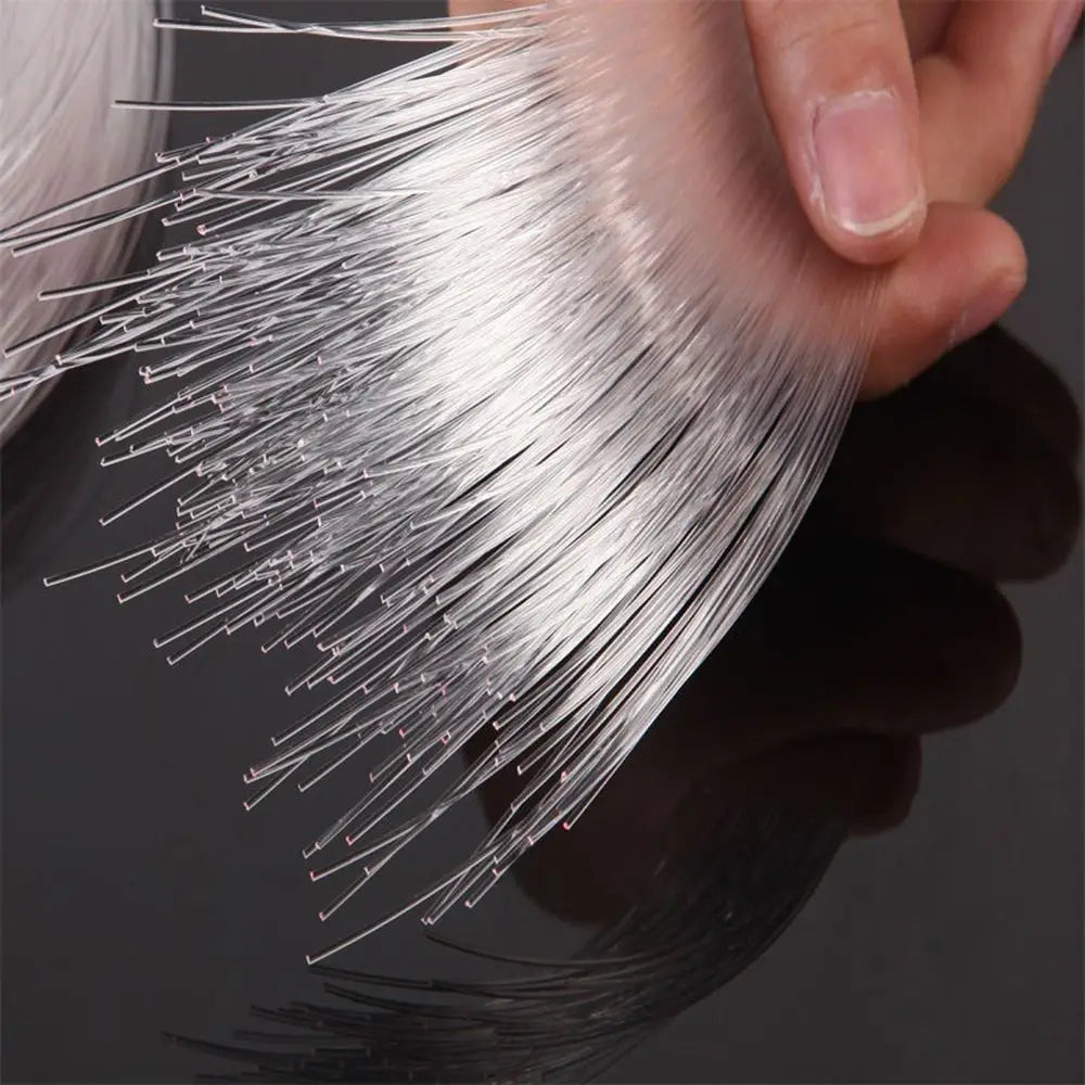Câble à fibre optique en plastique transparent PMMA 50 m x 0,75 mm/1 mm pour éclairage LED