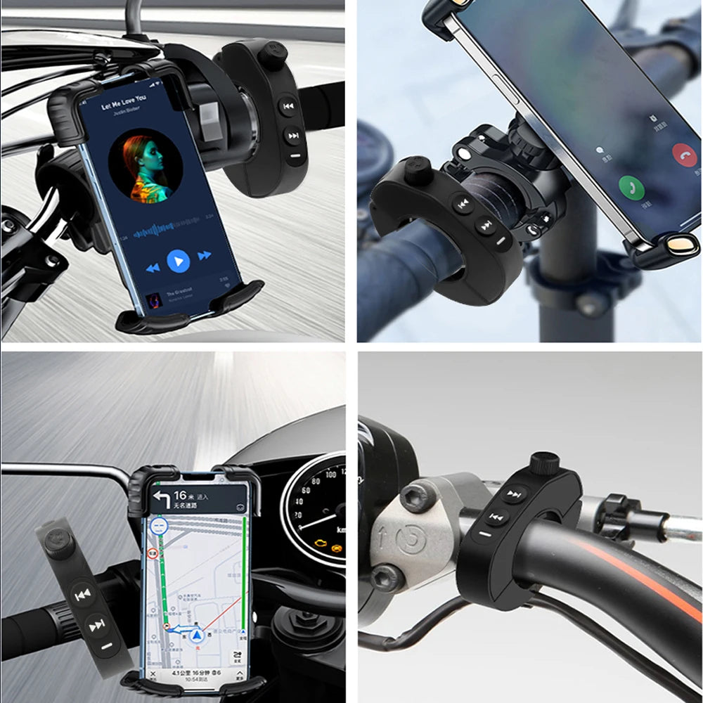 Télécommande sans fil V5.3 pour guidon de moto, casque, boutons, kit mains libres, assistant vocal, étanche
