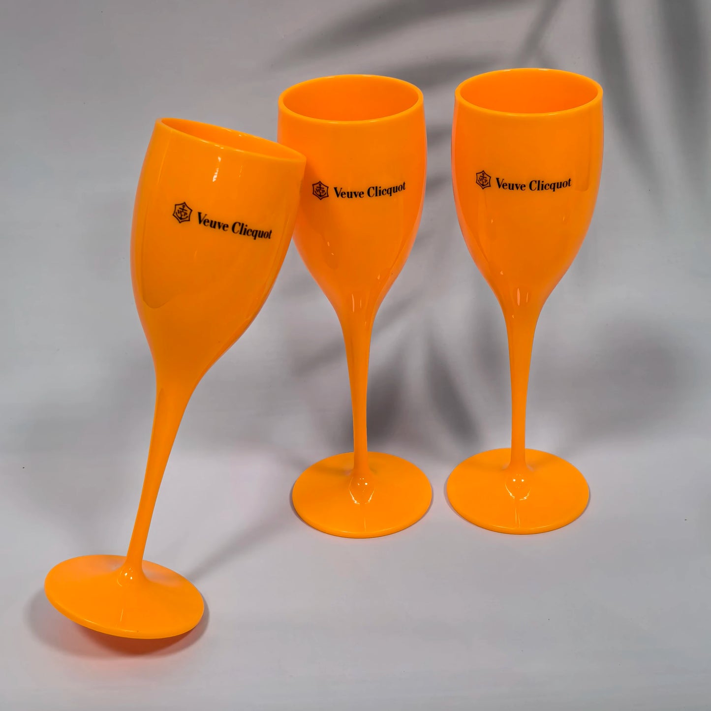 175ML Orange/Christmas Party Glass Champagne Glass, Reusable Plastic Flute Champagne Glass, Suitable for Party and Toast