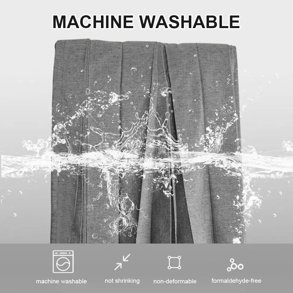 Foldable Magnetic Shower Curtain Waterproof Bath Curtain with 12/14 Hooks Modern Curtain Privacy Bathroom Divider for Bathroom