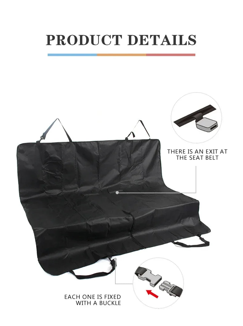Housse de siège auto pour chien, imperméable, coussin de siège arrière pour animaux de compagnie, hamac pliable pour chat, coffre, siège arrière
