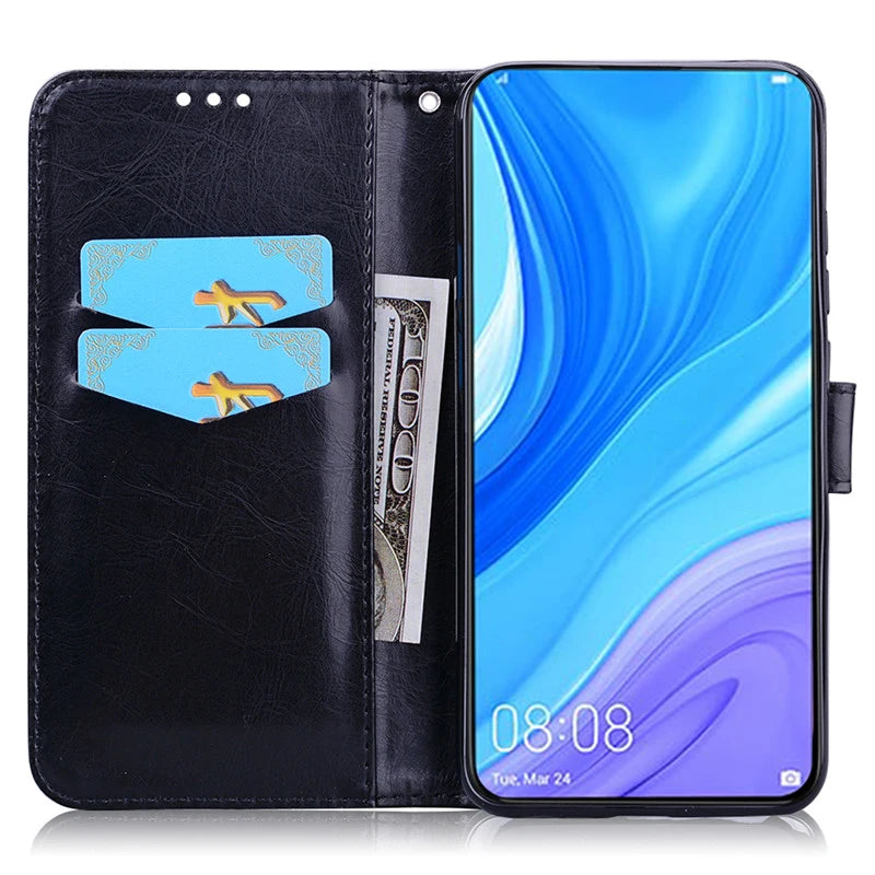 For Huawei P Smart Pro Case Phone Cover Soft Silicone Wallet Flip Case for Coque Huawei P Smart Pro Phone Case Fundas 2019 Cover