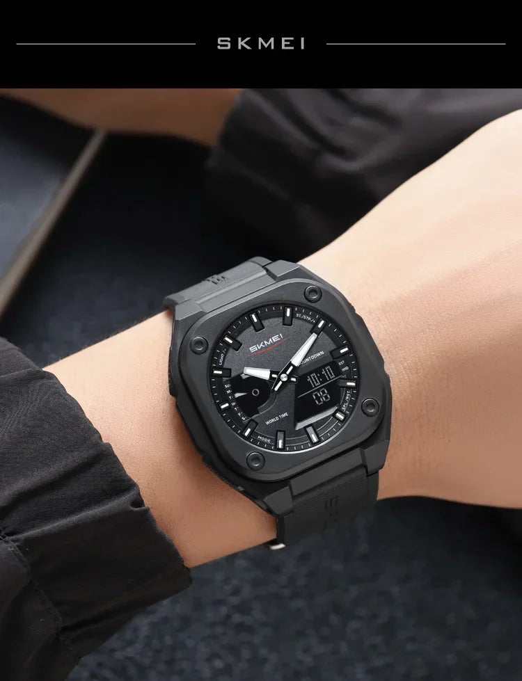 Montre SKMEI 2328 pour homme, accessoire de sport, étanche, réveil, numérique, électronique