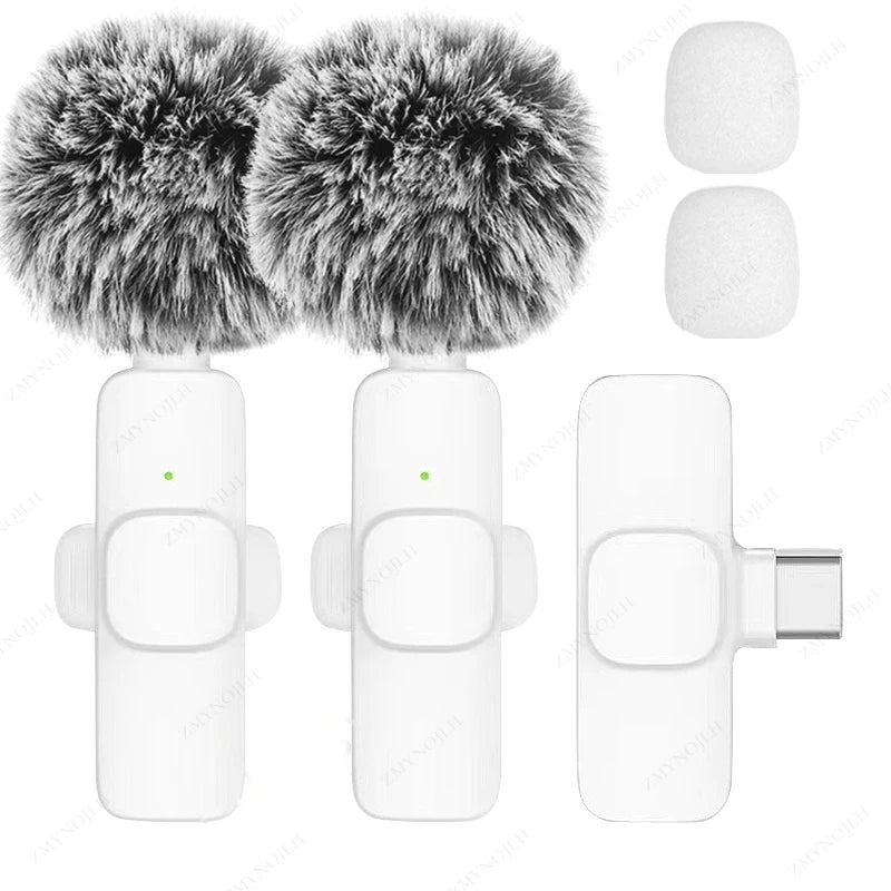 Nouveau microphone cravate sans fil, mini microphone portable pour enregistrement audio et vidéo, pour iPhone, Android, PC, appareil photo, jeux en direct, téléphone
