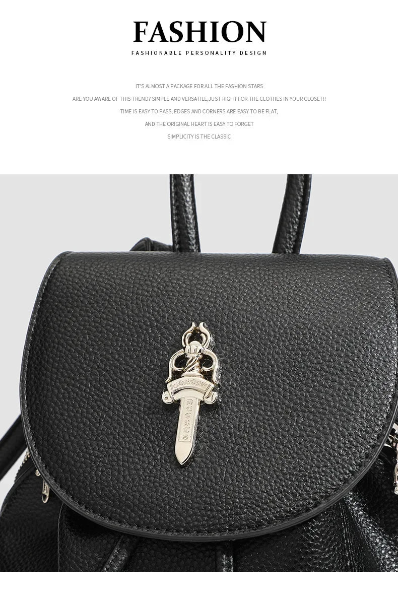 Fashionable Mini Travel Backpack for Women 2024 New Style Versatile Outdoor Bag Stylish Double Shoulder Bag Ladies Love
