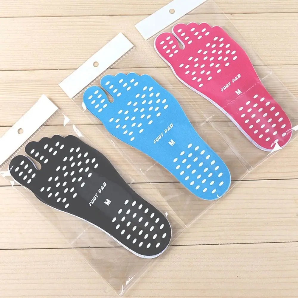 Semelles adhésives antidérapantes en gel de silice pour chaussures de plage, coussinets antidérapants, autocollants pour pieds nus, bord de mer