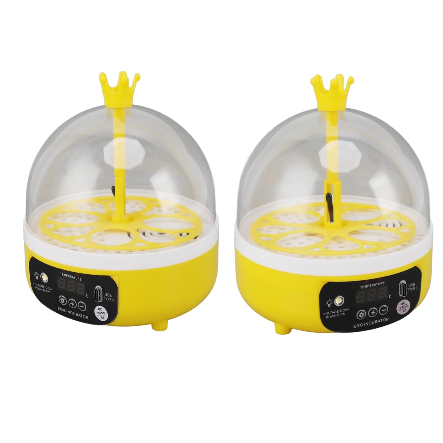 Mini incubateur d'œufs pour la maison, contrôle automatique de la température et de l'humidité, 4 œufs, chandelle, machine à couver pour volailles, poulets, canards, Pi