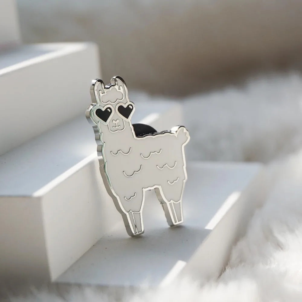 Cute Llama Hard Enamel Pin Animal Lapel Pins Badge Lover Gifts Brooch for Jewelry Accessory