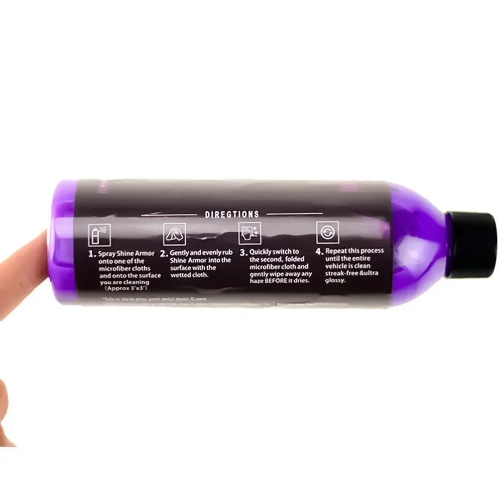 SHINE ARMOR Ceramic Coating Fortify Quick Coat Car Wax Polish Spray Waterless Wash Wax Hydrophobic Top Coat Polish Polymer Paint