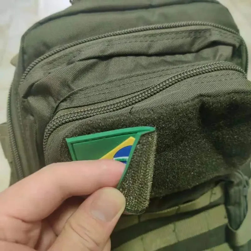 【We offer Customization】BR/CN/USA/MX/RU Removable Flag Sticker Patch Ornament on Tactical Backpack