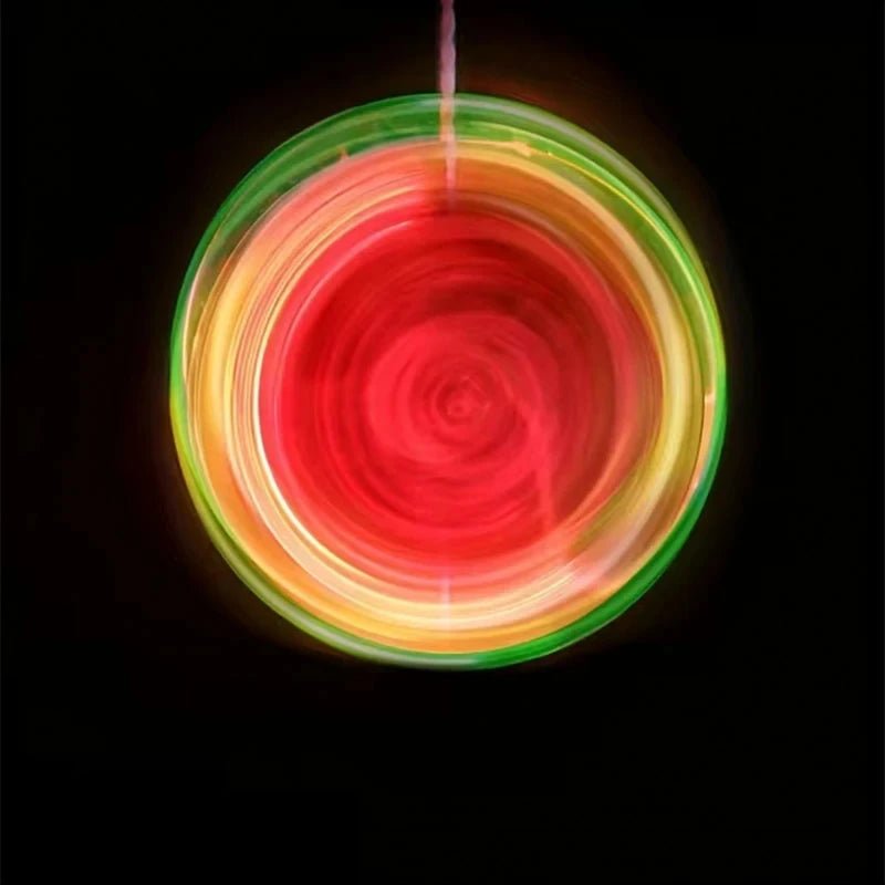 Yo-yo lumineux pour enfants, jouet créatif à paillettes, Yo-yo pour garçon, puzzle yo-yo éblouissant, balle yo-yo phosphorescente
