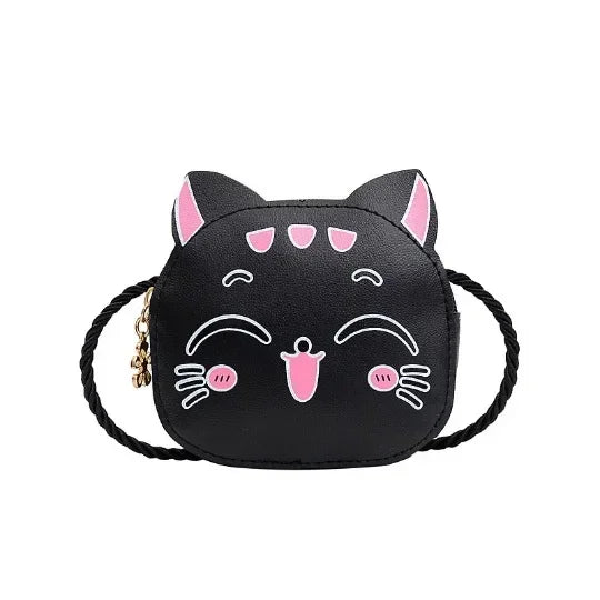 2024 Cute Cartoon Crossbody Fashion Girl PU Leather Elegant Children's Accessories Change Shoulder Bag حقائب يد 숄더백