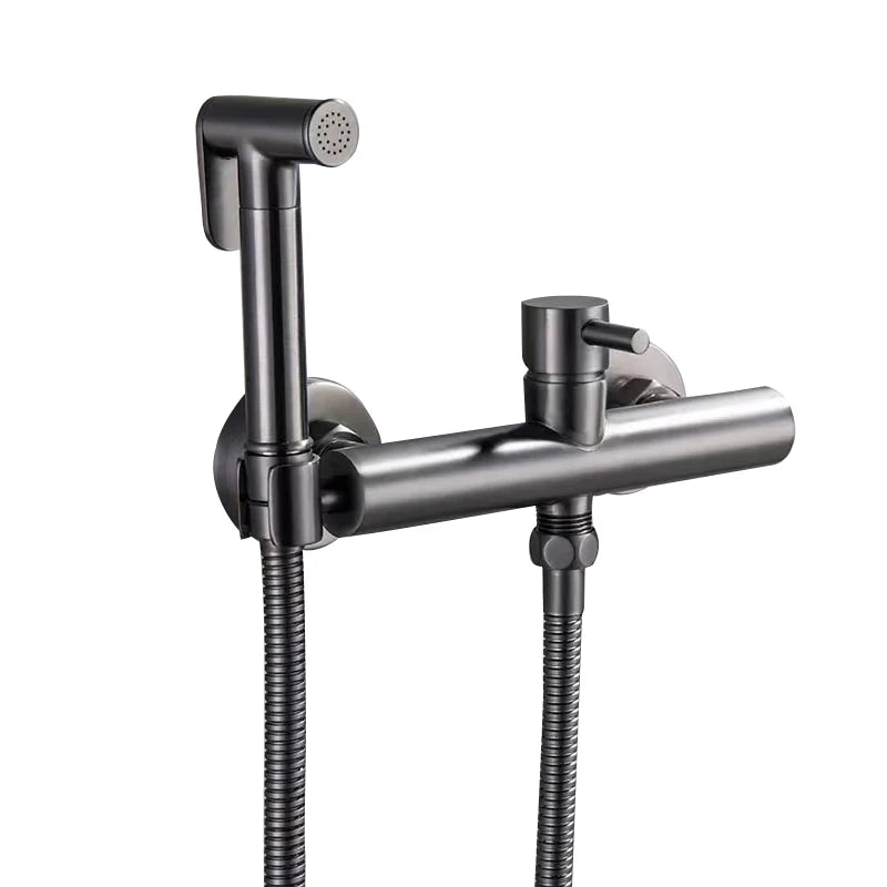 VGX Brass Bidet Faucet Set Handheld Ducha Higienica Hot Cold Toilet Crane Women Washer Bathroom Shattaf Sprayer Hygienic Shower