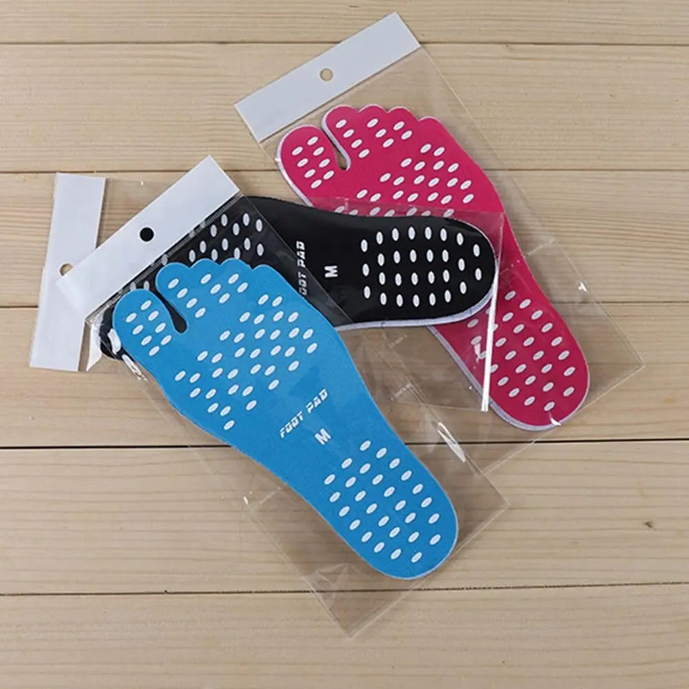 Semelles adhésives antidérapantes en gel de silice pour chaussures de plage, coussinets antidérapants, autocollants pour pieds nus, bord de mer