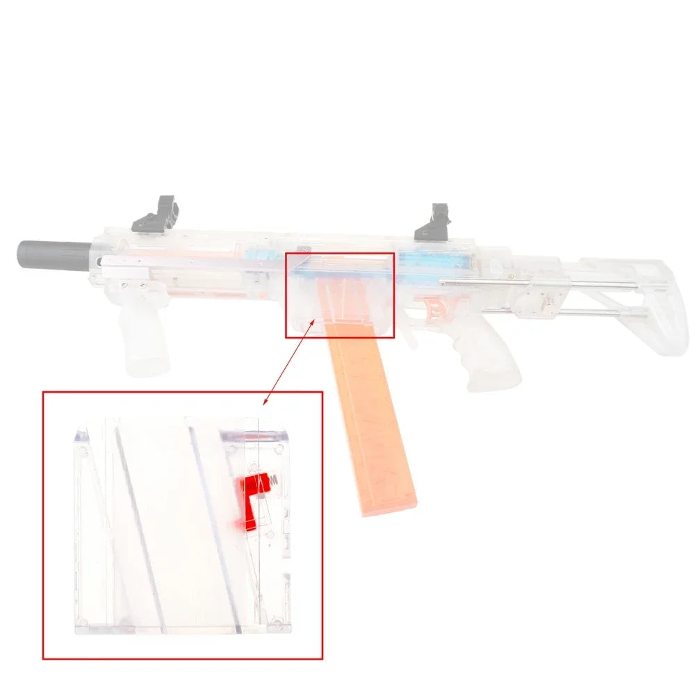 Chargeur Talon 18 fléchettes Worker Mod, chargeur court incliné Stefan avec adaptateur pour blaster manuel Nerf
