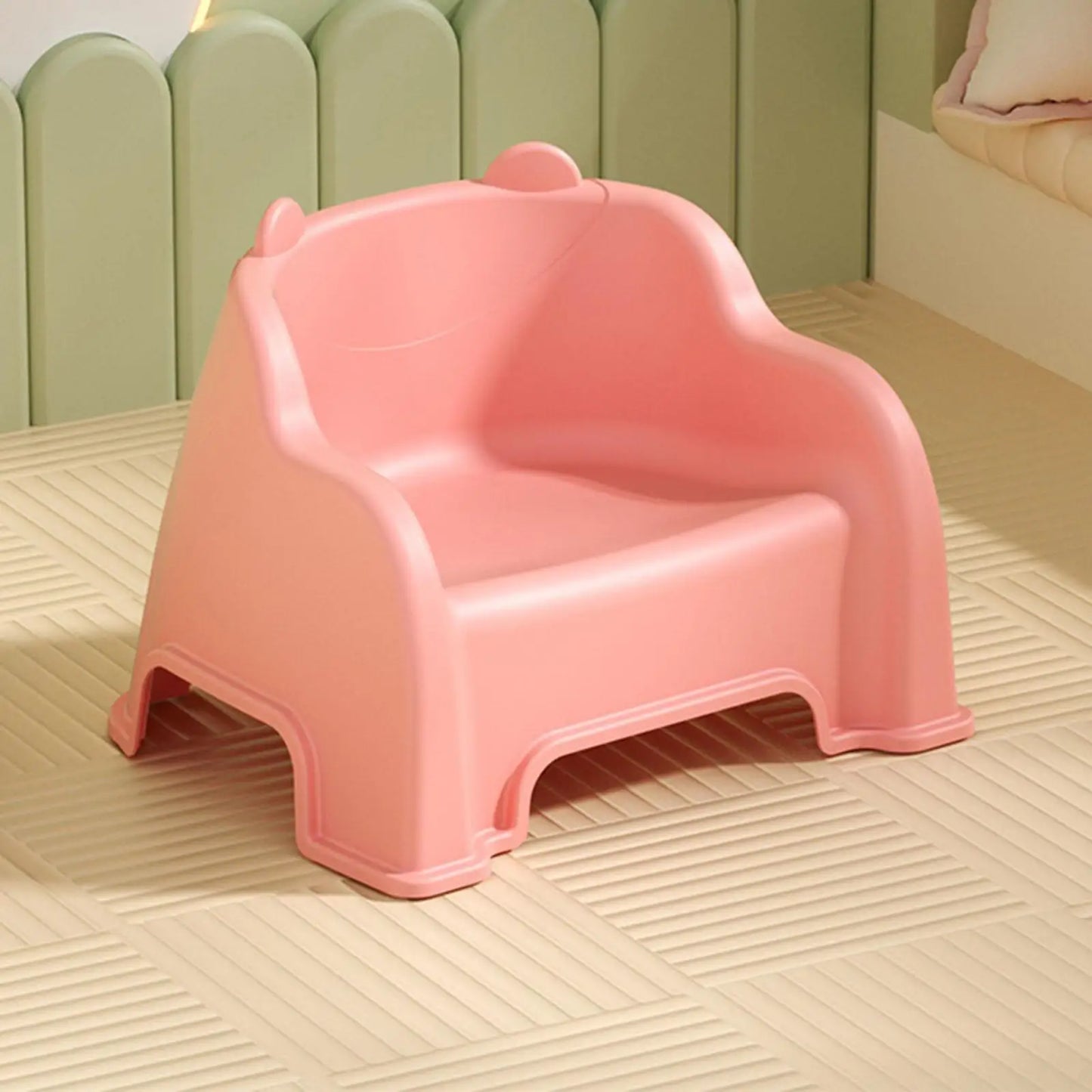 Small Stool with Backrest Shoe Changing Stool Children's Stool for Bathroom Bedside Table