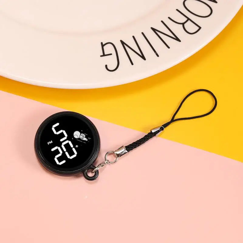 Montre LED créative à pendentif, montre électronique tactile simple pour écoliers du primaire