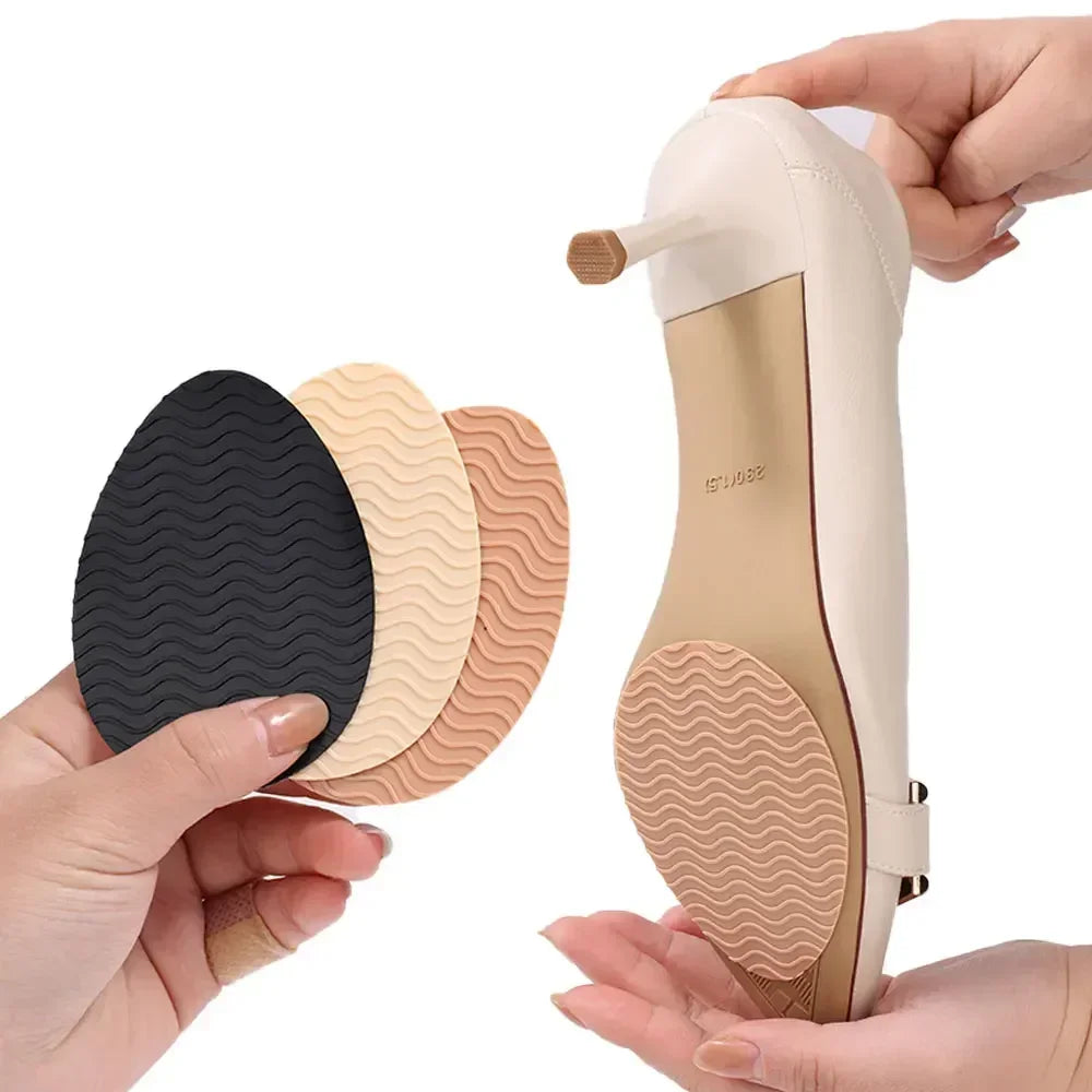 Tapis de chaussures antidérapant et résistant à l'usure, autocollants, protecteur de semelle auto-adhésif, talons hauts, autocollant pour l'avant-pied, coussinets de semelles en caoutchouc de silicone