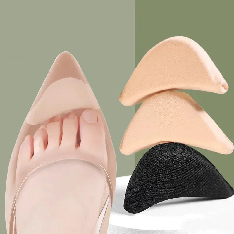 Coussinets d'insertion en éponge pour l'avant-pied, ajustement pour femmes, réduction de la taille des chaussures, soulagement de la douleur, semelles de remplissage pour talons hauts, coussin pour l'avant-pied et les orteils