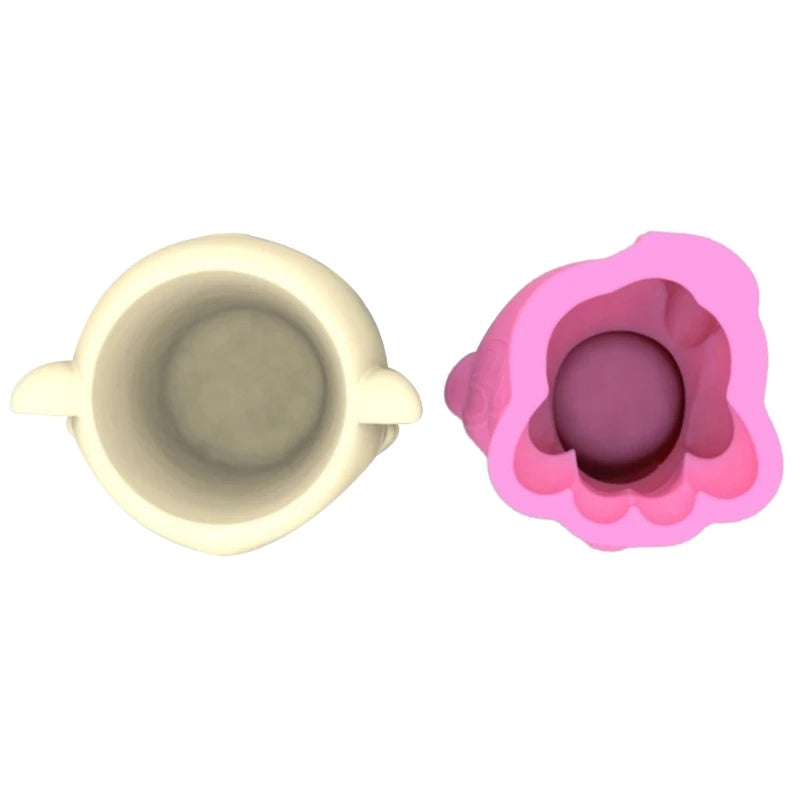 MXME Creative-Resin Plant Pots Silicone Mold Flower Pots Resin Mold Pen Holder Vase Epoxy Casting Mold