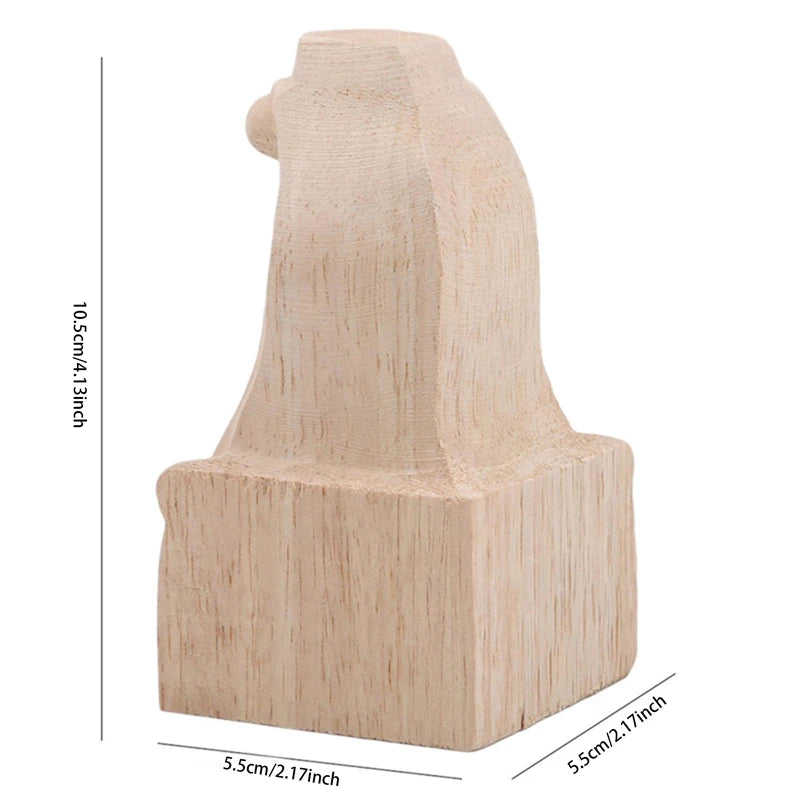 Pieds de meuble TV en bois massif sculpté de style européen, 8/4/1 pièce, 10 x 5,5 cm