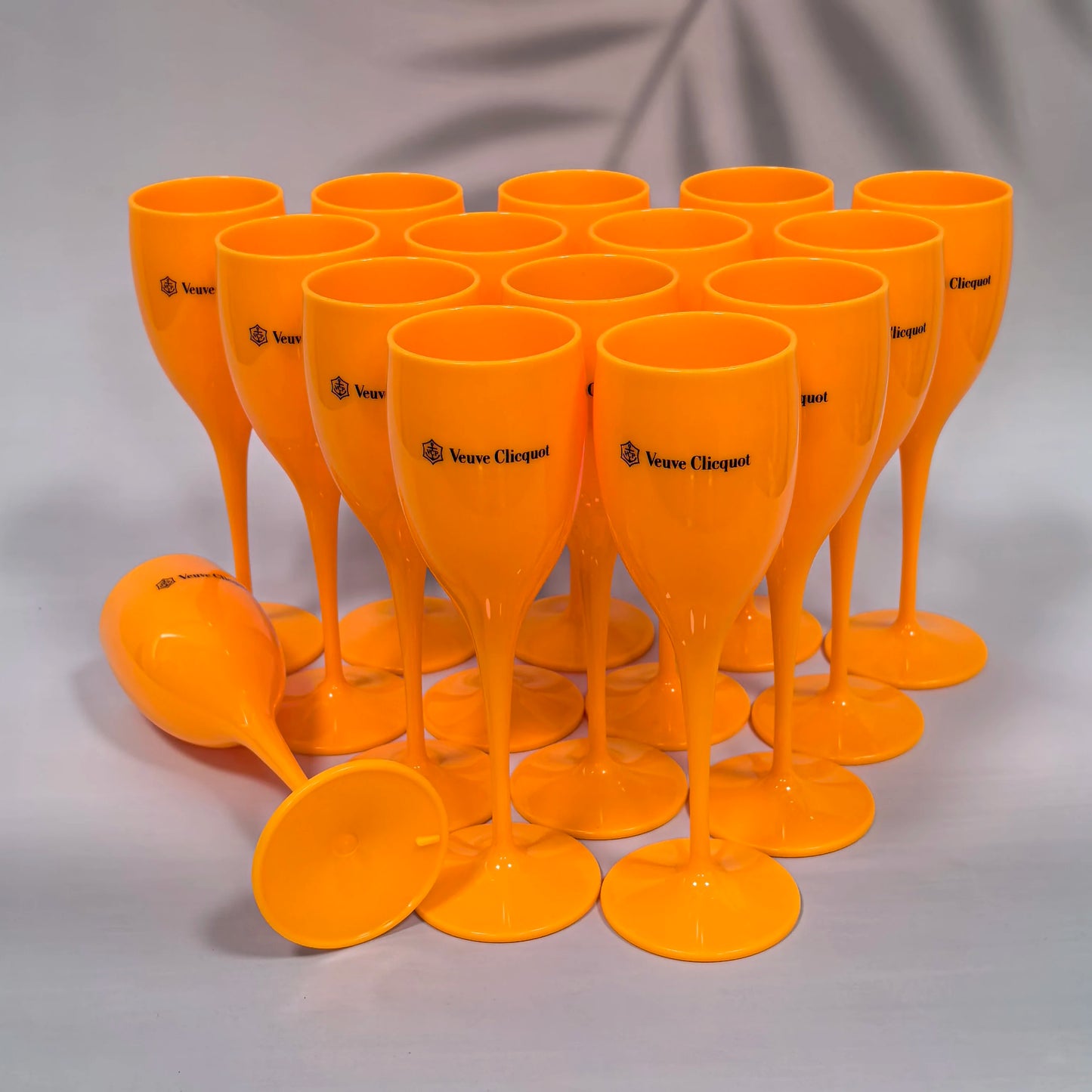 175ML Orange/Christmas Party Glass Champagne Glass, Reusable Plastic Flute Champagne Glass, Suitable for Party and Toast