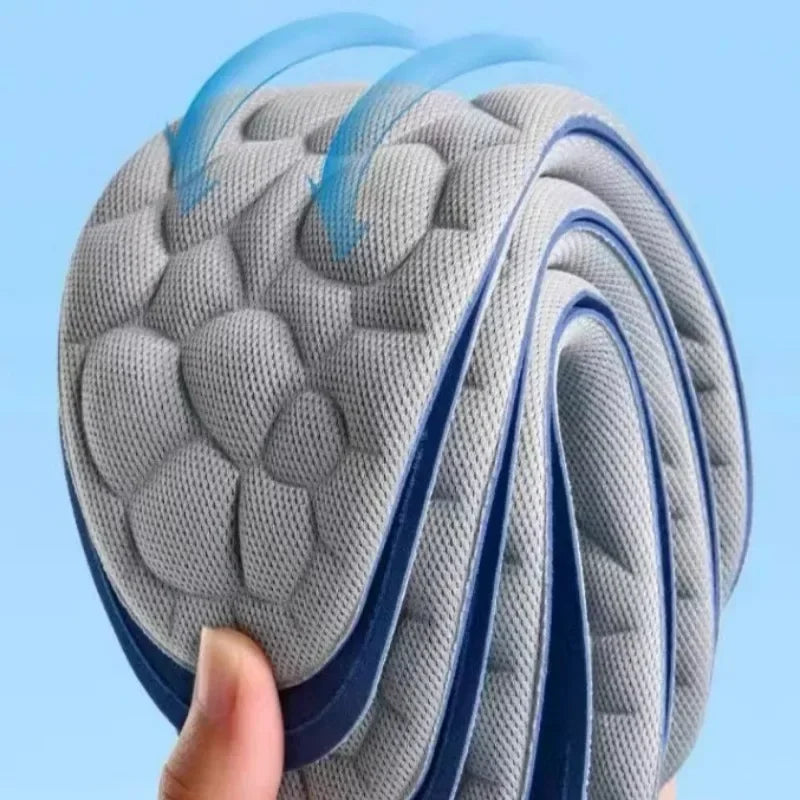 Lot de 10 semelles intérieures en mousse à mémoire de forme 5D, épaisses, respirantes, confortables, pour chaussures à talons hauts, coussinets orthopédiques
