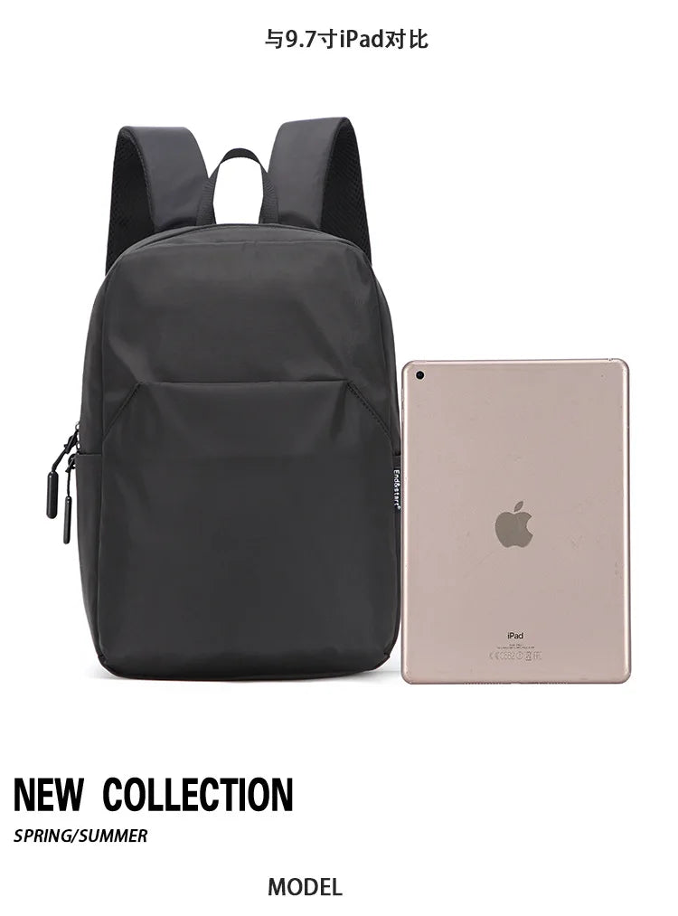 Mini sac à dos en toile pour homme, tendance, noir, cartable, petit sac japonais, sac de voyage, étanche
