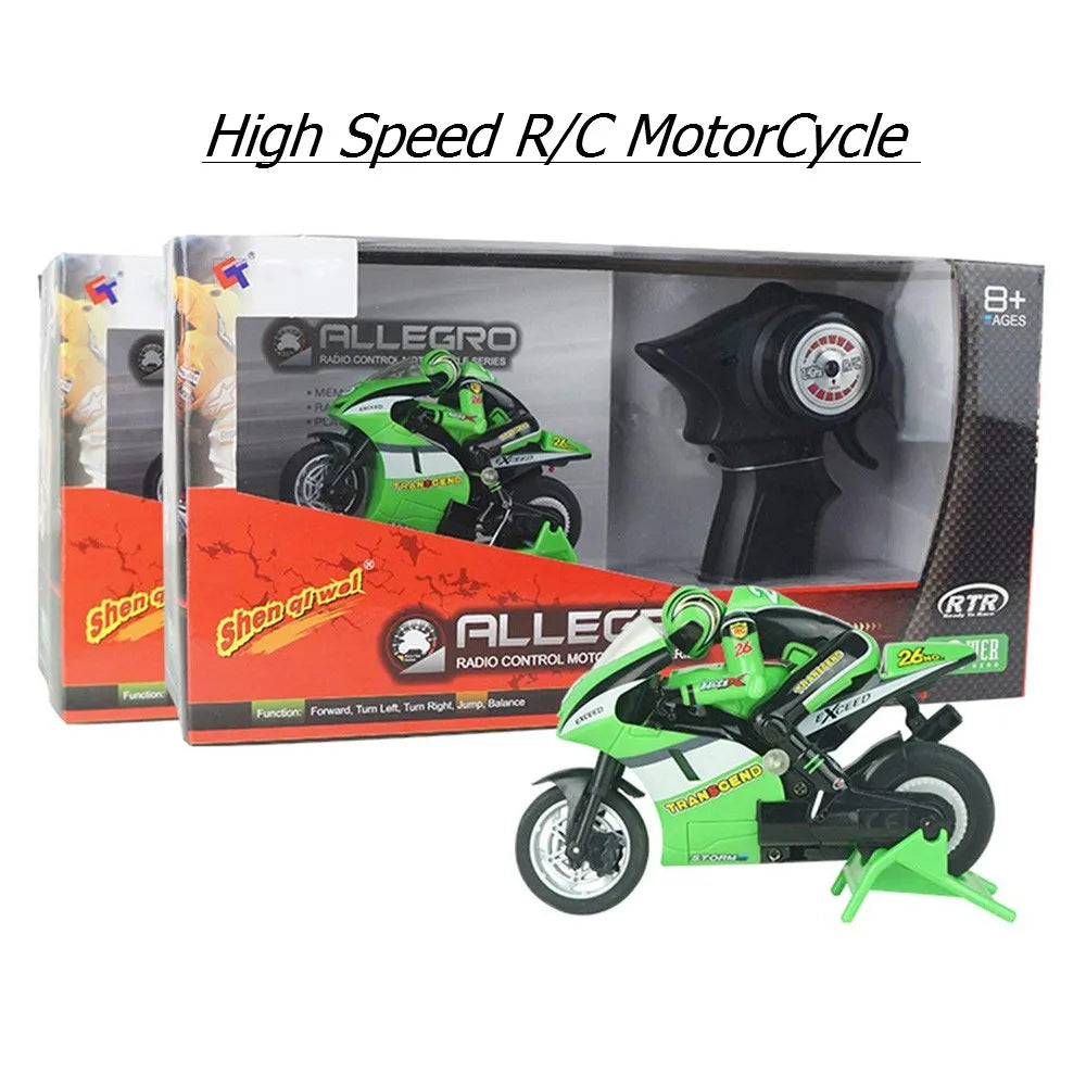 RC1:32 high-speed motor simulation shock absorber Race motorcycle charging 2.4Ghz Parent-child interactive boy's holiday toy