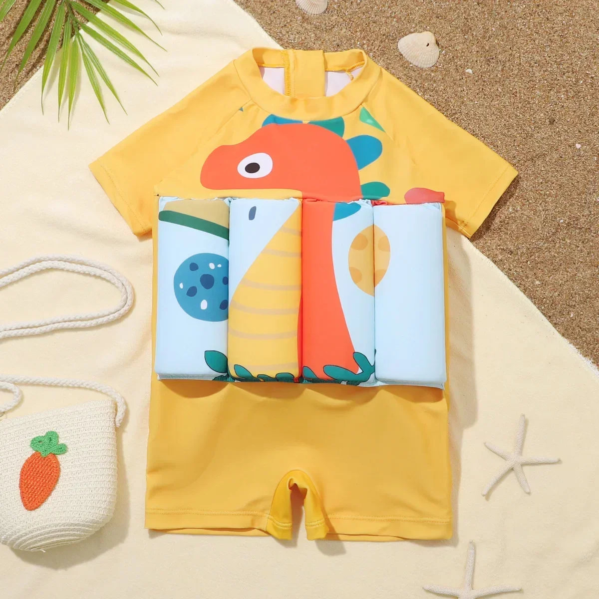 Maillot de bain une pièce pour enfants, protection contre les éruptions cutanées, imprimé dessin animé, vêtements de natation pour filles et garçons